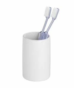 WENKO Zahnputzbecher POLARIS - Weiß - Keramik