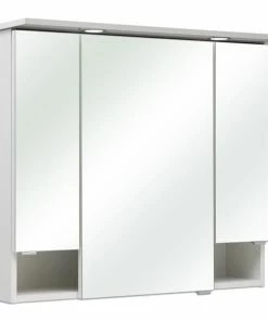 Spiegelschrank - Weiß Glanz - Mit LED-Beleuchtung