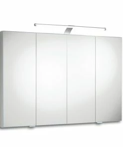 Spiegelschrank - Weiß - LED-Beleuchtung