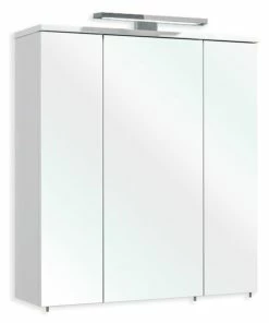 Spiegelschrank - Weiß - 65 Cm Breit