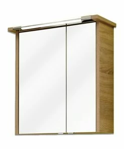 Spiegelschrank - Eiche Natur - 65 Cm Breit
