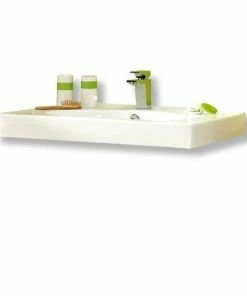 Keramikwaschtisch - Weiß - 80 Cm Breit