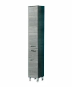 Hochschrank - Graphit Querstreifen - 30 Cm Breit