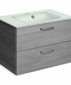 Waschbeckenunterschrank - Graphit - 2 Auszüge