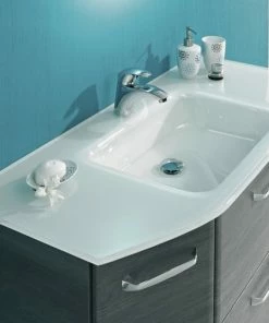 Glaswaschtisch - Weiß - 112 Cm Breit