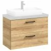 Waschtischunterschrank - Riviera Eiche - 72 Cm -Wenko Verkaufsgeschäft 0287014300 1600Wx1600H 598Wx598H