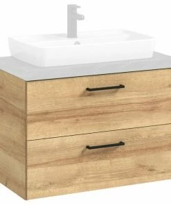 Waschtischunterschrank - Riviera Eiche - 72 Cm