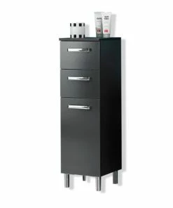 Highboard - Anthrazit Glänzend - 30 Cm Breit