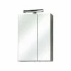 LED-Spiegelschrank - Anthrazit - 50 Cm Breit
