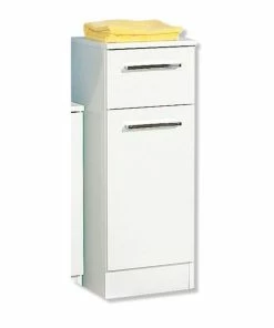 Unterschrank - Weiß - Glänzend - 30 Cm Breit