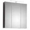 Spiegelschrank - Quarzgrau Matt - Mit Beleuchtung - 65 Cm -Wenko Verkaufsgeschäft 0287056100 1600Wx1600H 598Wx598H