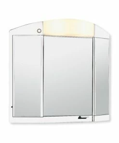 Spiegelschrank - Weiß - Mit Beleuchtung - 65 Cm Breit