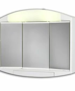 Spiegelschrank - Weiß - Mit Beleuchtung - 59 Cm Breit