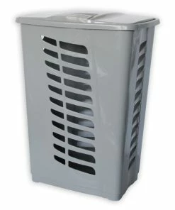 Wäschesammler - Hellgrau - 60 Liter