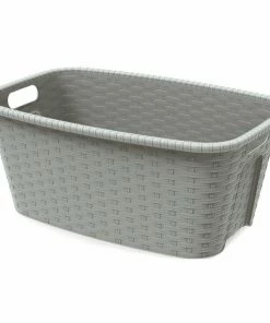 Wäschekorb - Silbergrau - 35 Liter