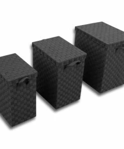 Wäschetruhe - Anthrazit - Größe L