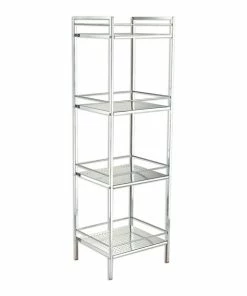 Badregal - Chrom - 4 Böden