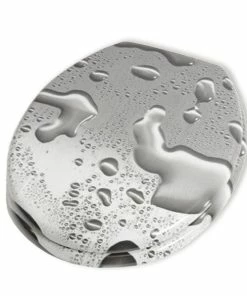 Calimosa WC-Sitz - Wassertropfen - Verchromte Scharniere