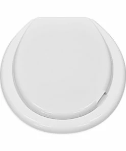 WC-Sitz - Weiß - Kunststoff - 43x37 Cm