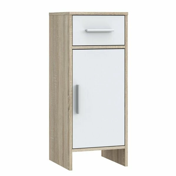 Unterschrank - Sonoma Eiche-weiß - 33 Cm Breit 3 Unterschrank - Sonoma Eiche-weiß - 33 Cm Breit