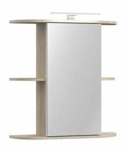 Spiegelschrank - Sonoma Eiche - Mit Beleuchtung