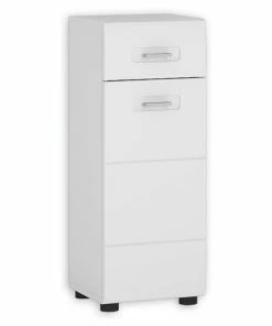 Unterschrank - Weiß Hochglanz-alpinweiß - 30 Cm Breit