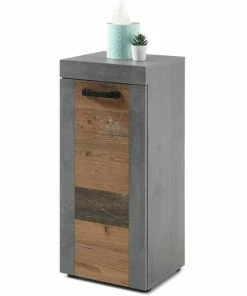 Seitenschrank - Old Wood Vintage Betonoptik - 36 Cm Breit