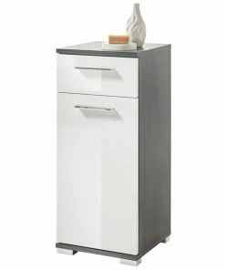 Unterschrank - Pinie - Weiß - 70 Cm Hoch