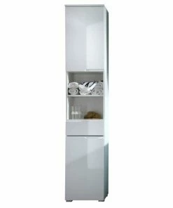 Hochschrank - Weiß Hochglanz - 199 Cm Hoch