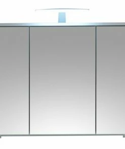 Spiegelschrank - Weiß Hochglanz - Mit LED-Beleuchtung