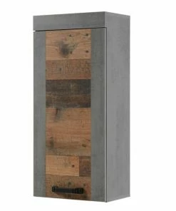 Hängeschrank - Old Wood Vintage Betonoptik - 36 Cm Breit