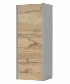 Hängeschrank - Wildeiche - Grau - 30 Cm Breit