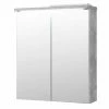 Spiegelschrank - Grau - Betonoptik - Mit LED-Beleuchtung