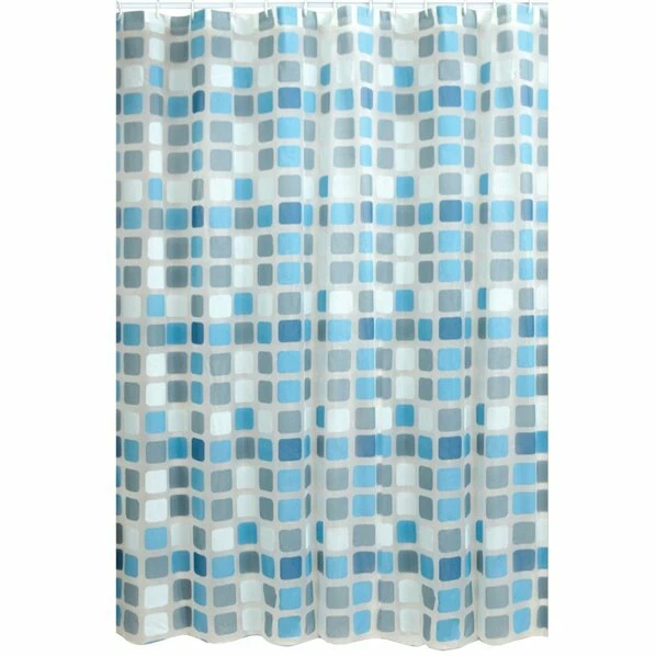 Duschvorhang - Blau-grau-weiß - 180x200 Cm 3 Duschvorhang - Blau-grau-weiß - 180x200 Cm