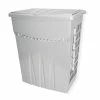 Wäschebox - Silber - Klappdeckel - 60 Liter