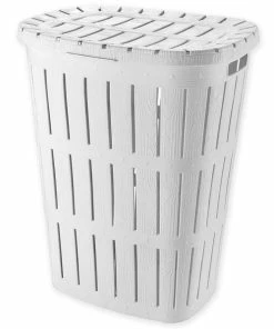 Wäschetonne - Kunststoff - Weiß - 62 Liter