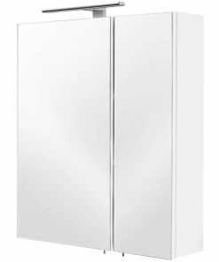 Spiegelschrank MULTI-USE - Weiß - Mit LED-Beleuchtung