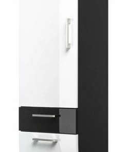 Hänge-Hochschrank RIMA - Anthrazit-weiß - 40 Cm