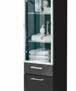 Hänge-Hochschrank RIMA - Anthrazit Hochglanz - 40 Cm