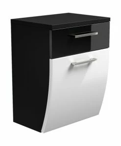 Unterschrank RIMA - Anthrazit-weiß - 40 Cm