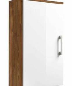 Hängeschrank RIMA - Walnuss-weiß - 40 Cm