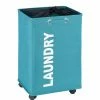 WENKO Wäschesammler QUADRO - Petrol - 79 Liter -Wenko Verkaufsgeschäft 9003859400 1600Wx1600H 598Wx598H