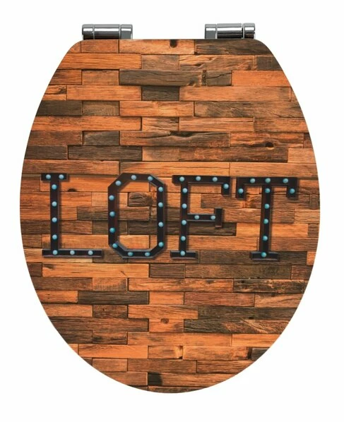 WENKO WC-Sitz LOFT - Holz-Optik - Absenkautomatik 3 WENKO WC-Sitz LOFT - Holz-Optik - Absenkautomatik