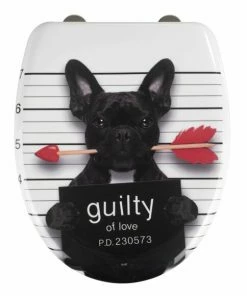 WENKO Premium WC-Sitz GUILTY DOG - Absenkautomatik