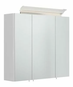 LED-Spiegelschrank - Weiß Hochglanz - 70 Cm