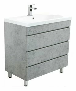 Stand-Waschtisch KALI - Beton-Optik - 70 Cm