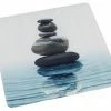 WENKO Duscheinlage MEDITATION - Weiß-blau - 54x54 Cm