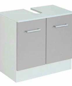 Waschbeckenunterschrank RIGA - Hellgrau - 60 Cm