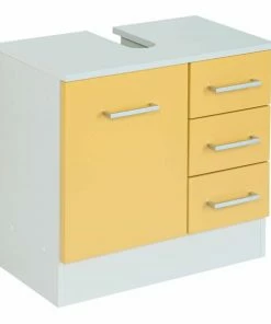 Waschbeckenunterschrank RIGA - Gelb - 60 Cm
