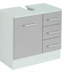 Waschbeckenunterschrank RIGA - Hellgrau - 60 Cm